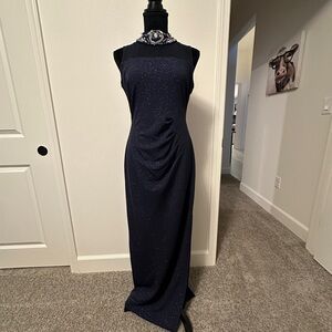 Navy blue evening gown size 6